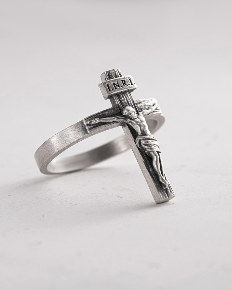 Ring JESUSKREUZ INRI in Sterlingsilber 3