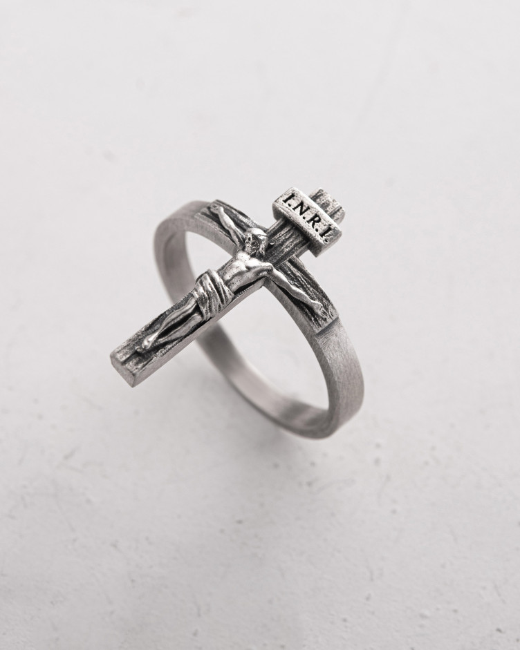 Ring JESUSKREUZ INRI in Sterlingsilber 4