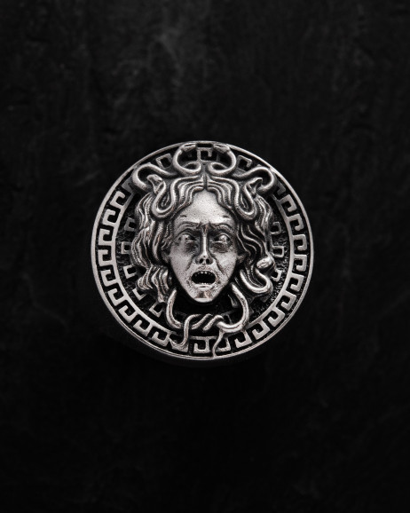 Ring GORGON MEDUSA in Sterlingsilber