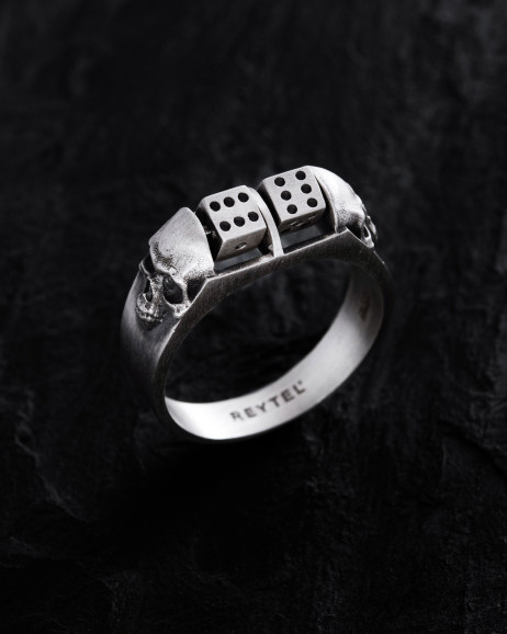 Ring ALEA IACTA EST in Sterlingsilber 3