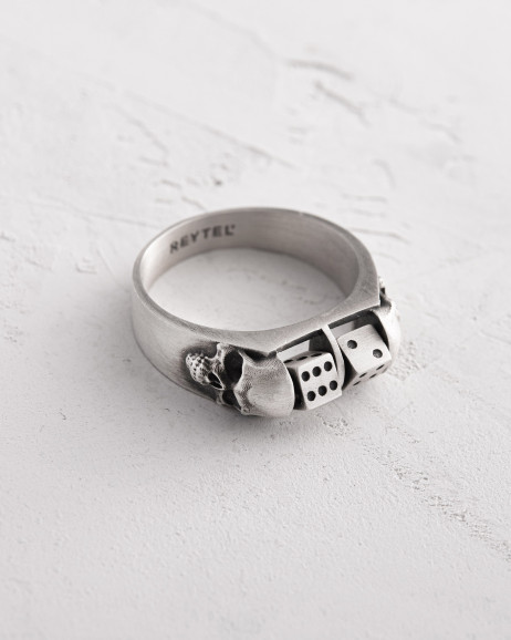 Ring ALEA IACTA EST in Sterlingsilber 2