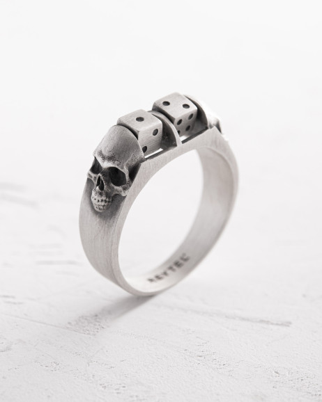 Ring ALEA IACTA EST in Sterlingsilber