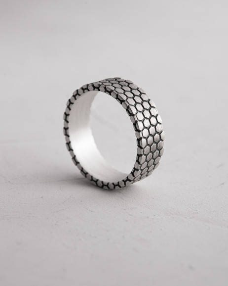 Ring HONEYCOMB in Sterlingsilber 5