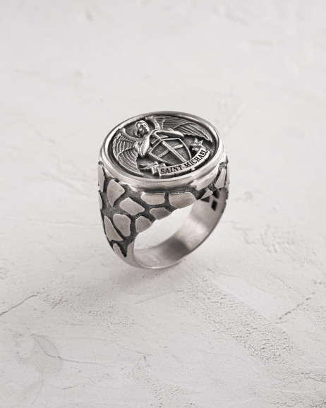 Ring HEILIGER MICHAEL in Sterlingsilber 2