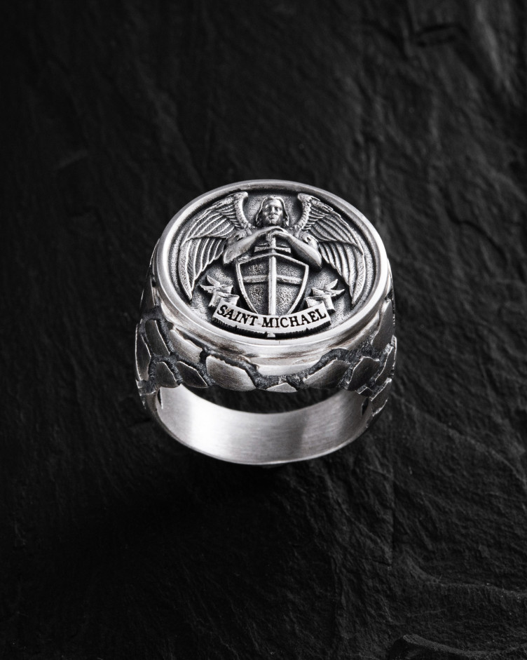 Ring HEILIGER MICHAEL in Sterlingsilber 4