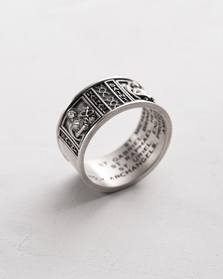 Ring SCHUTZ DER ERZENGEL in Sterlingsilber 8