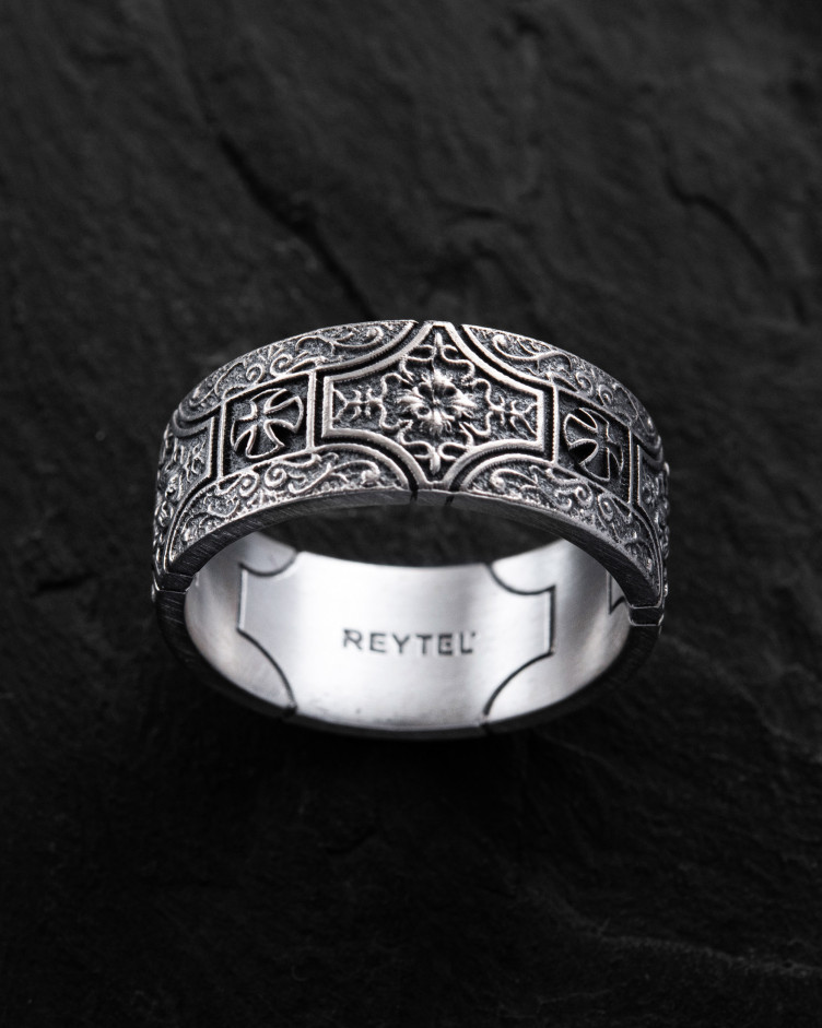 Ring MALTESE TEMPLAR CROSS in Sterlingsilber 2