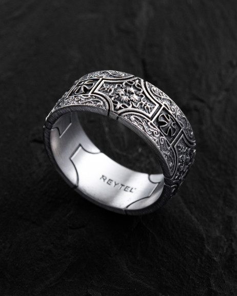 Ring MALTESE TEMPLAR CROSS in Sterlingsilber  3