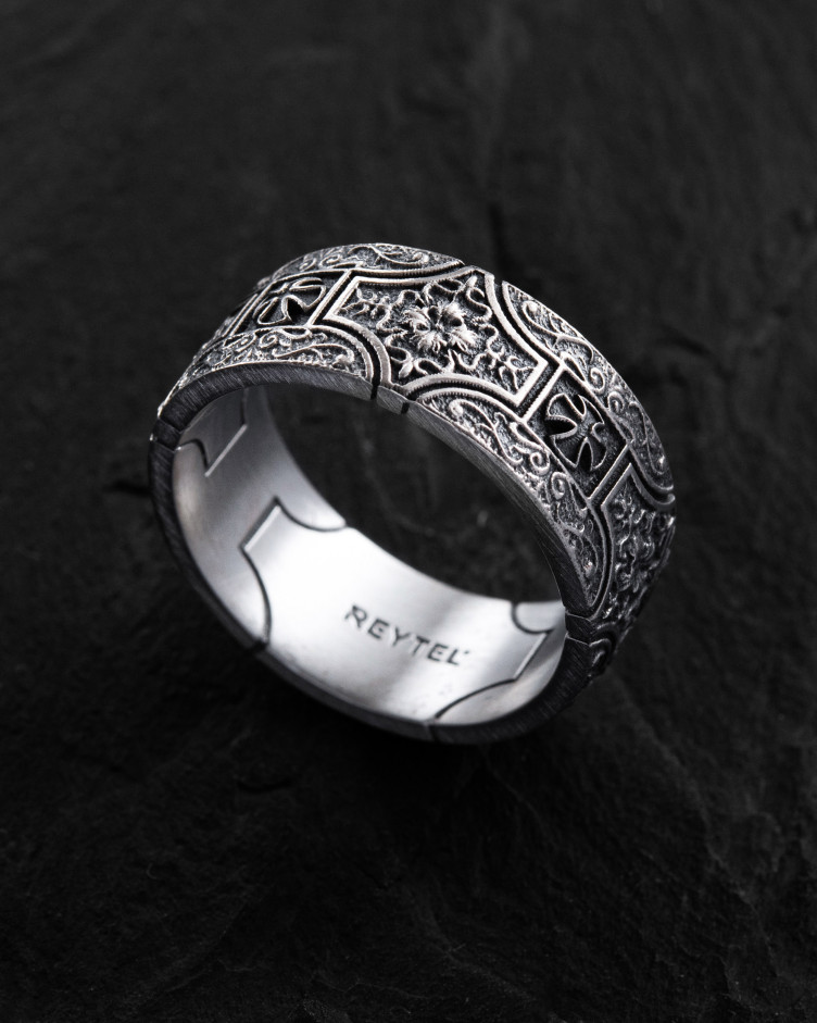 Ring MALTESE TEMPLAR CROSS in Sterlingsilber 3