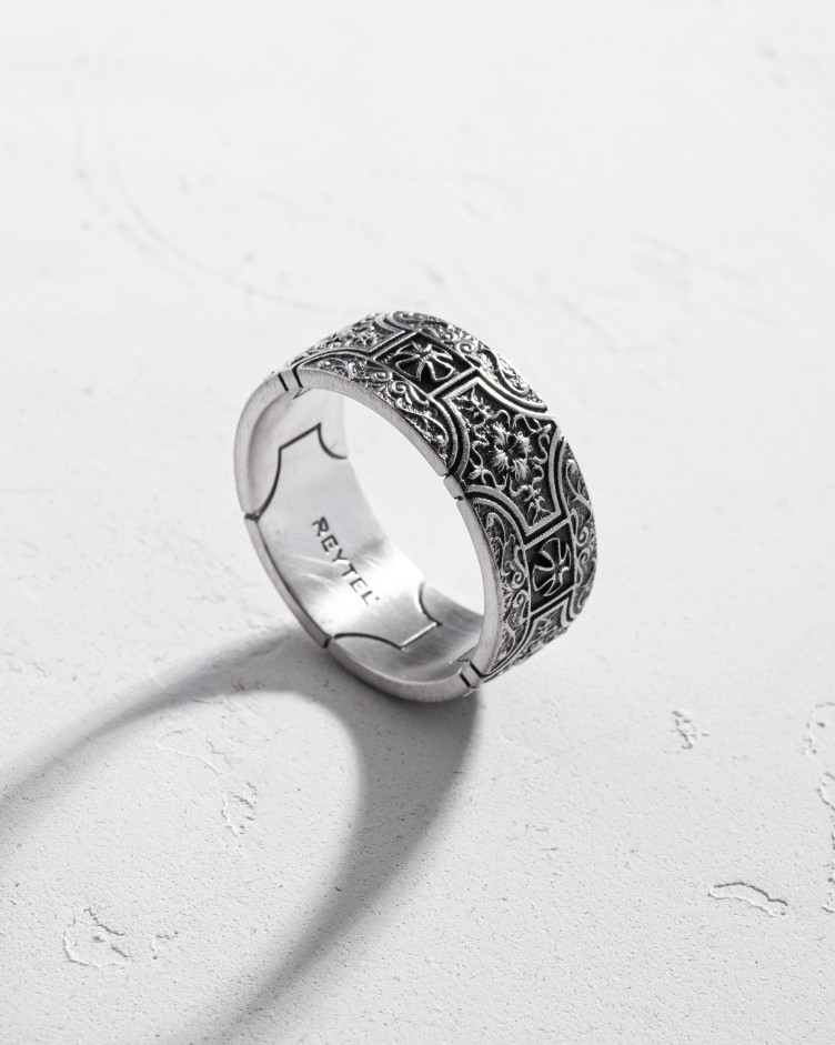 Ring MALTESE TEMPLAR CROSS in Sterlingsilber