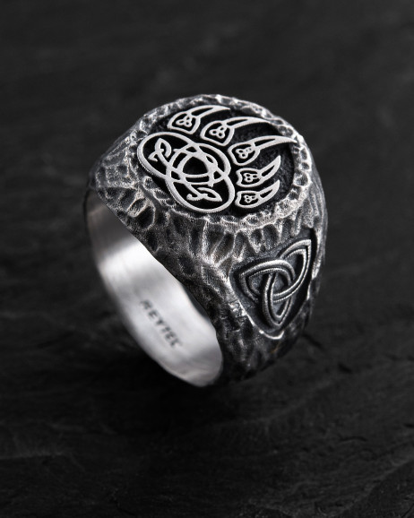 Ring BÄRENPFOTE in Sterlingsilber  3