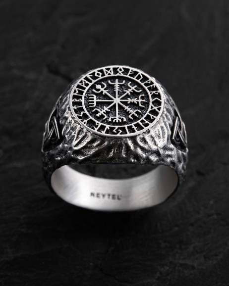 Ring VEGVÍSIR. RUNEN in Sterlingsilber  3