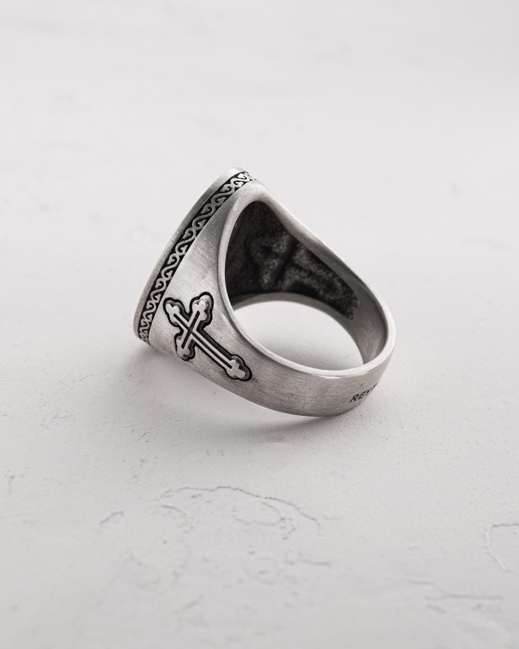 Ring SAINT MICHAEL PROTECT US in Sterlingsilber 4