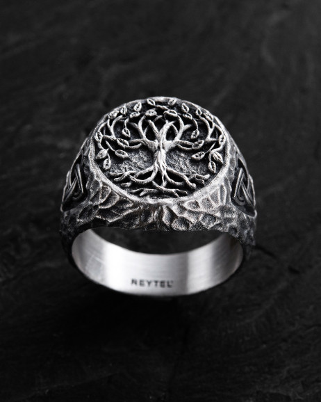 Ring YGGDRASIL – BAUM DES LEBENS in Sterlingsilber  2