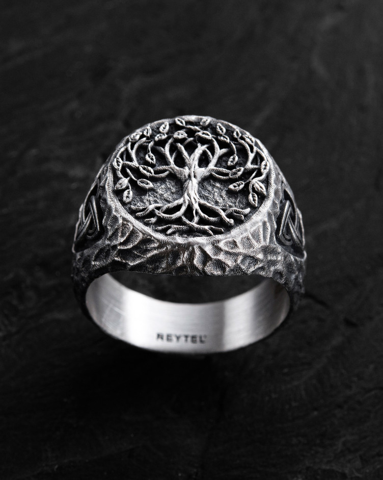 Ring YGGDRASIL – BAUM DES LEBENS in Sterlingsilber 2