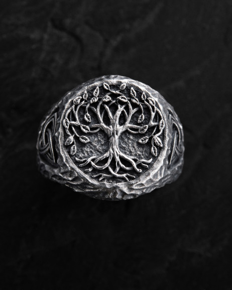 Ring YGGDRASIL – BAUM DES LEBENS in Sterlingsilber 