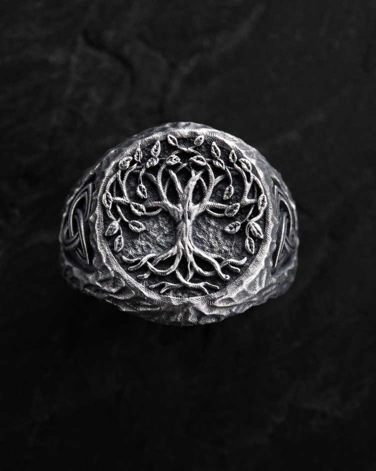 Ring YGGDRASIL – BAUM DES LEBENS in Sterlingsilber