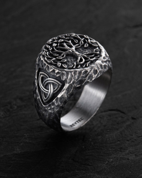 Ring YGGDRASIL – BAUM DES LEBENS in Sterlingsilber  3