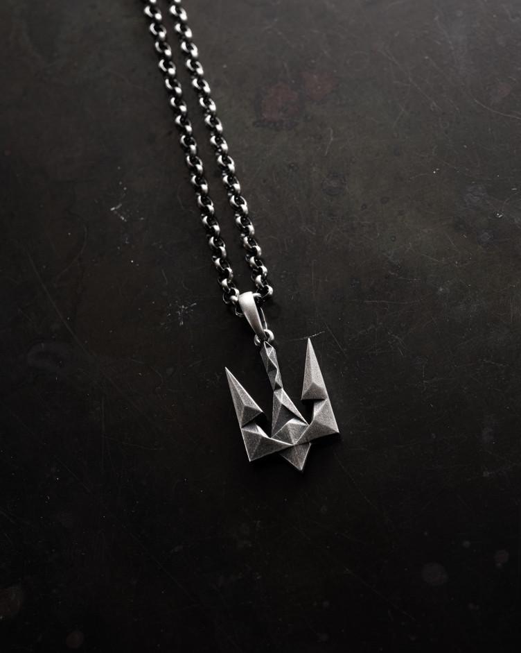 Anhänger DREIZACK DER UKRAINE in Sterlingsilber