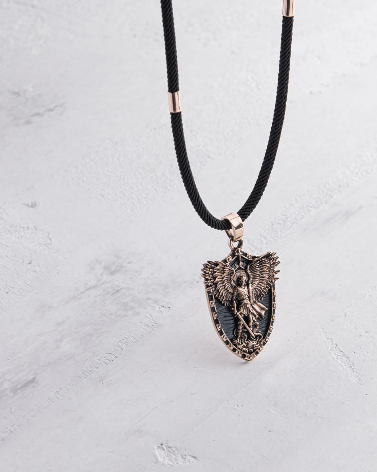 Anhänger - Schild ST. ERZENGEL MICHAEL (Rotgold) 4