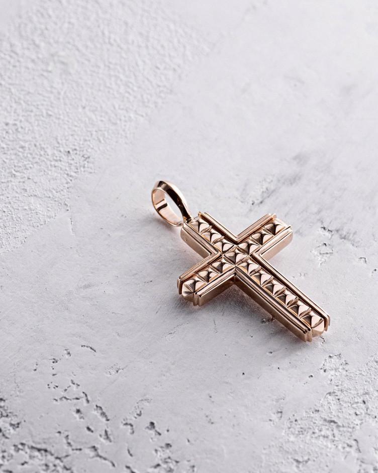 Kreuz GLAUBE aus Rotgold 4