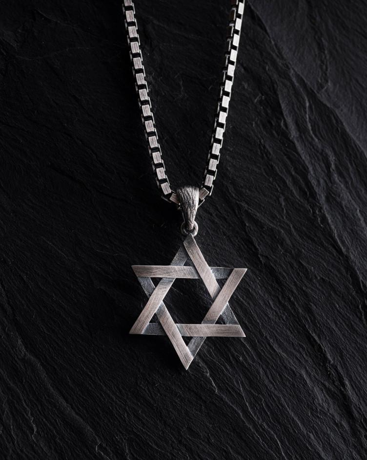 Anhänger MAGEN DAVID in Sterlingsilber 10