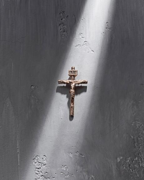 Kreuz KREUZIGUNG VON JESUS CHRISTUS aus Gelbgold S