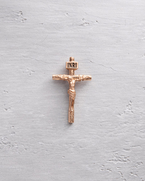 Kreuz KREUZIGUNG VON JESUS CHRISTUS aus Gelbgold S 5