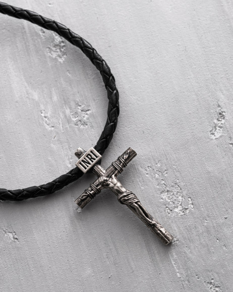 Kreuz aus Weißgold KREUZIGUNG VON JESUS CHRISTUS S 5