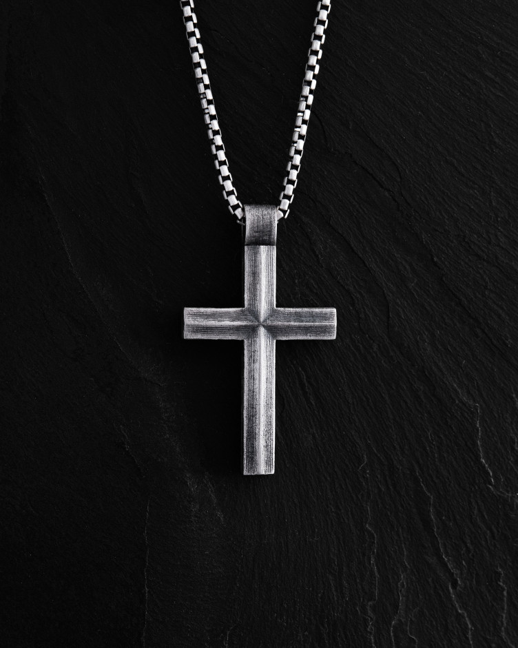 Kreuz VERUM in Sterlingsilber