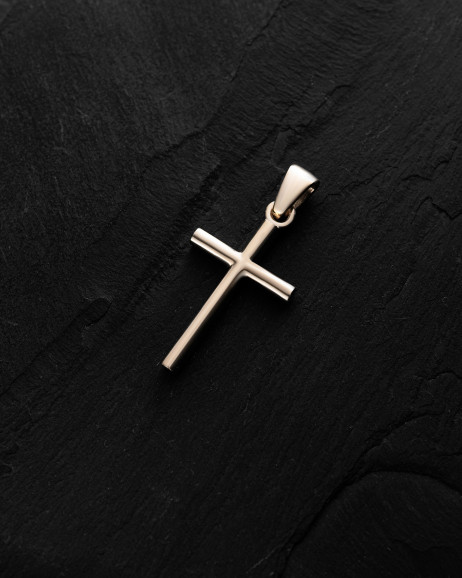 Kreuzanhänger ANBETUNG aus Gelbgold (mini) 6