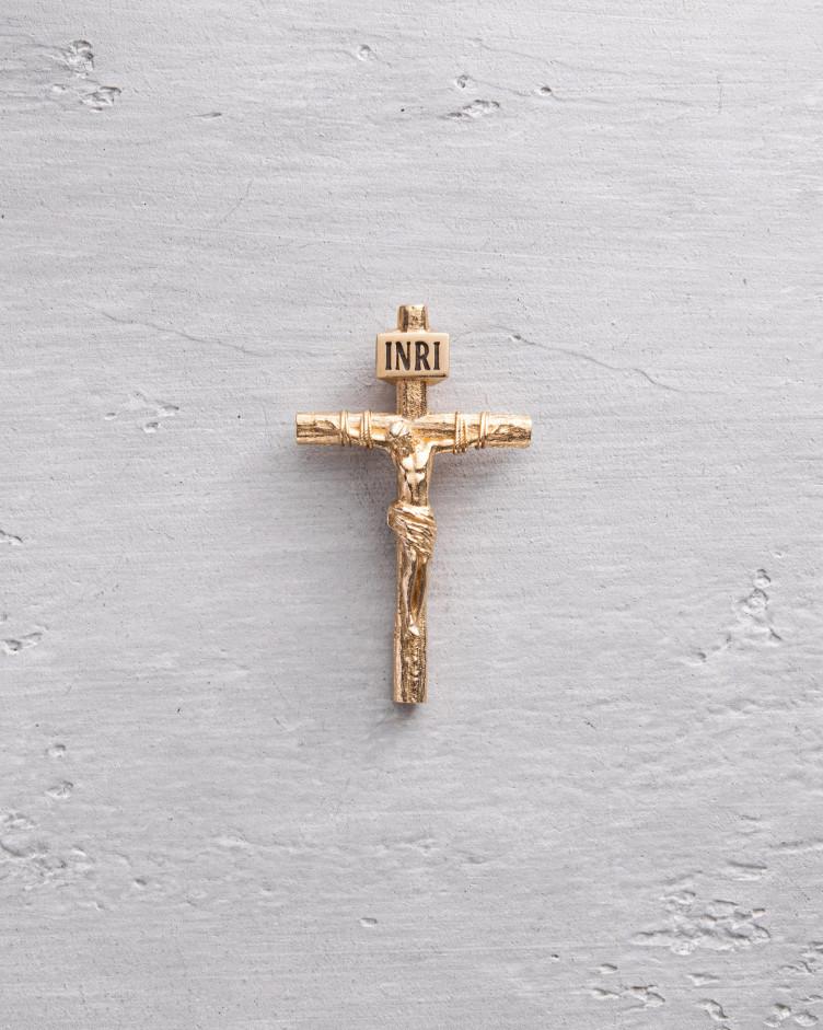 Kreuz aus Gelbgold KREUZIGUNG VON JESUS CHRISTUS S