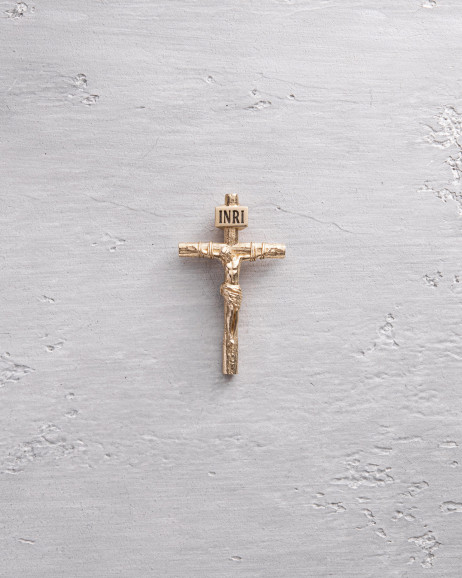 Kreuz aus Gelbgold KREUZIGUNG VON JESUS CHRISTUS S