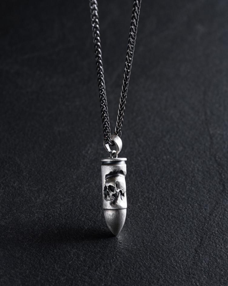 Anhänger KUGEL MIT SCHÄDEL in Sterlingsilber 4