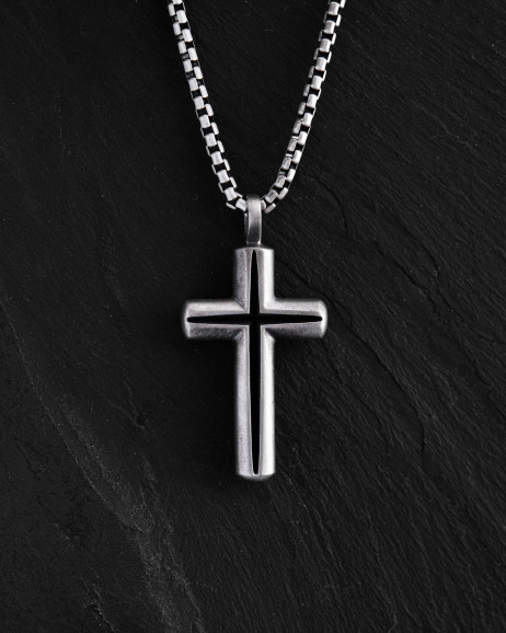 Kreuz LUMEN FIDEI in Sterlingsilber