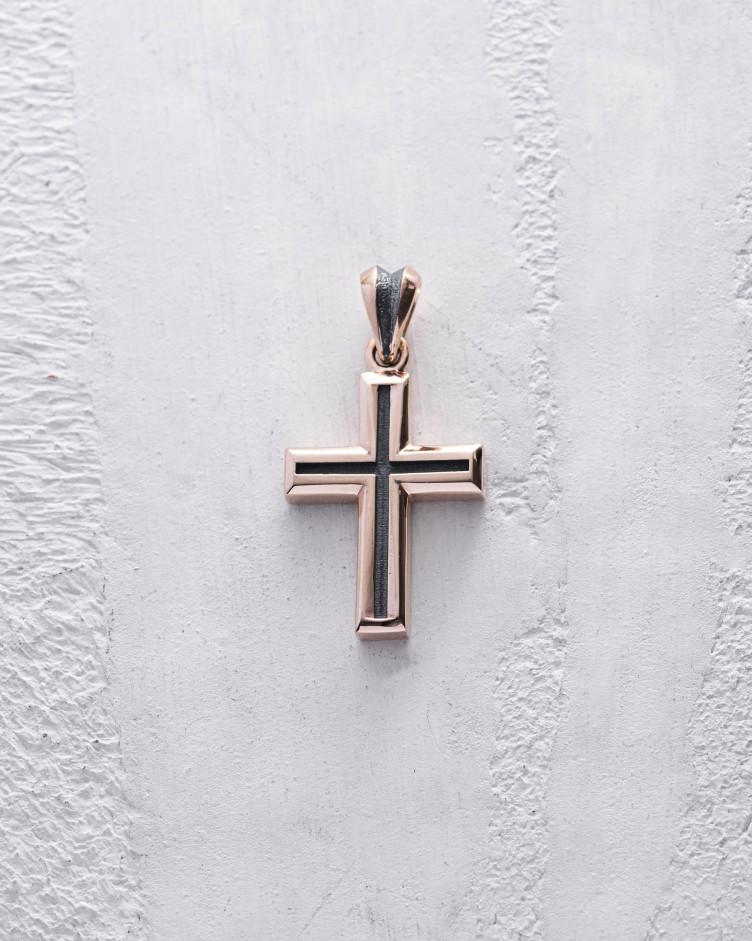 Kreuz GESEGNET aus Rotgold 4