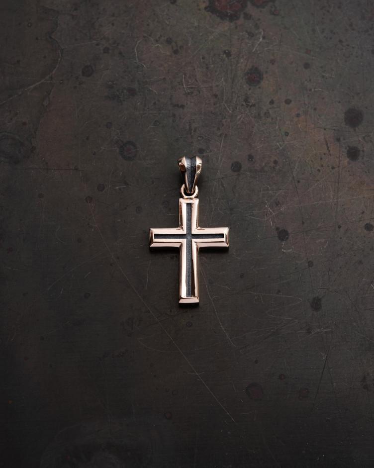 Kreuz GESEGNET aus Rotgold 3