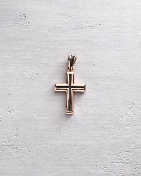 Kreuz GESEGNET aus Rotgold