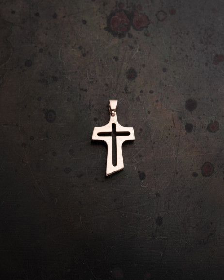Kreuz GLAUBE aus Rotgold 2