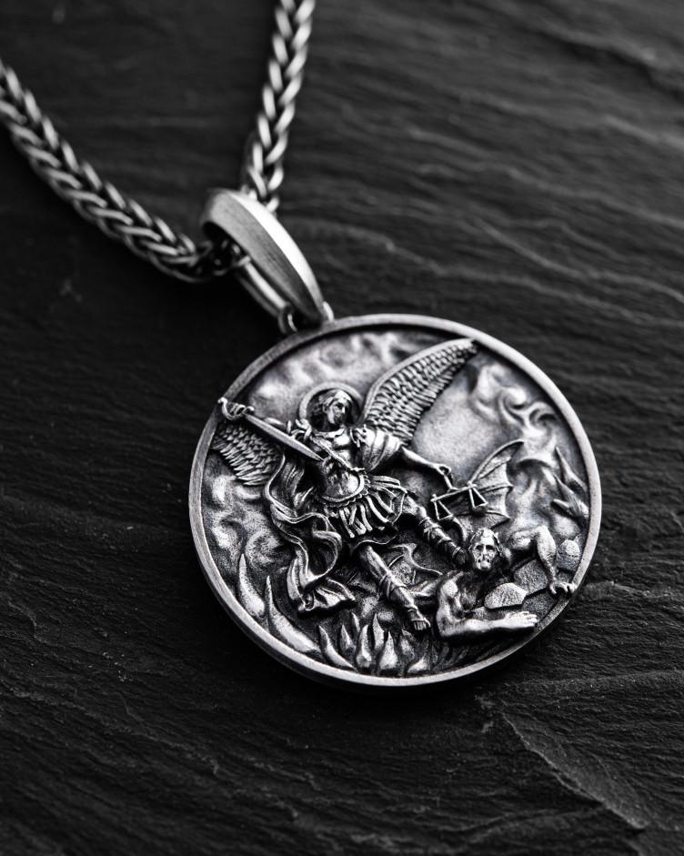 Anhänger HL. MICHAEL in Sterlingsilber 3