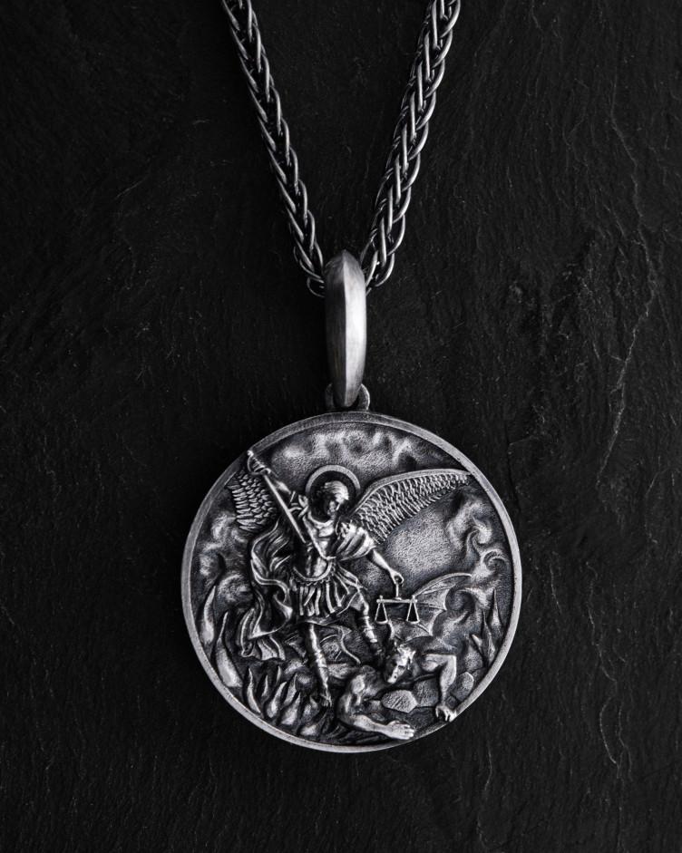 Anhänger HL. MICHAEL in Sterlingsilber