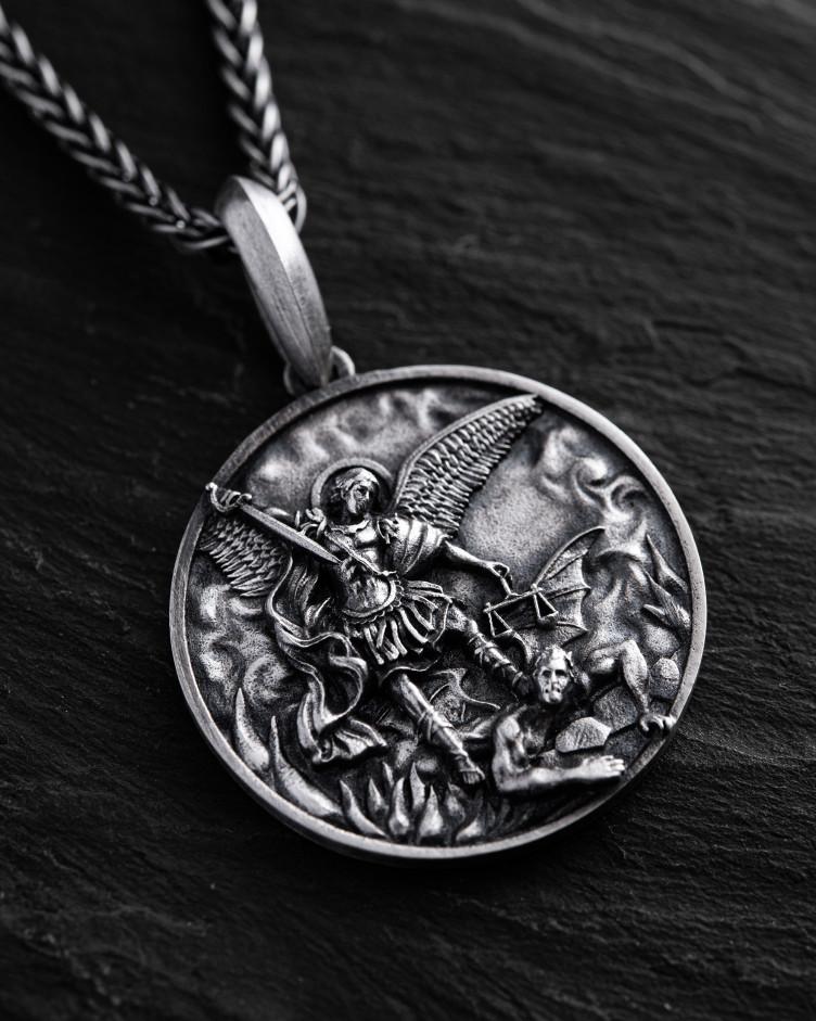 Anhänger HL. MICHAEL in Sterlingsilber 6