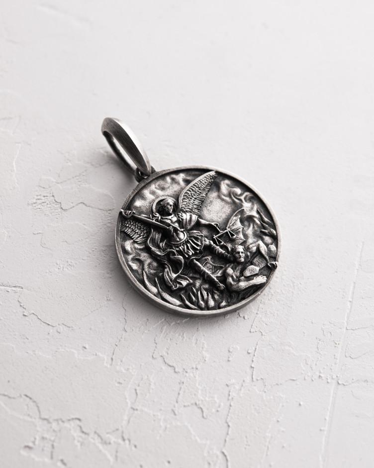 Anhänger HL. MICHAEL in Sterlingsilber 7