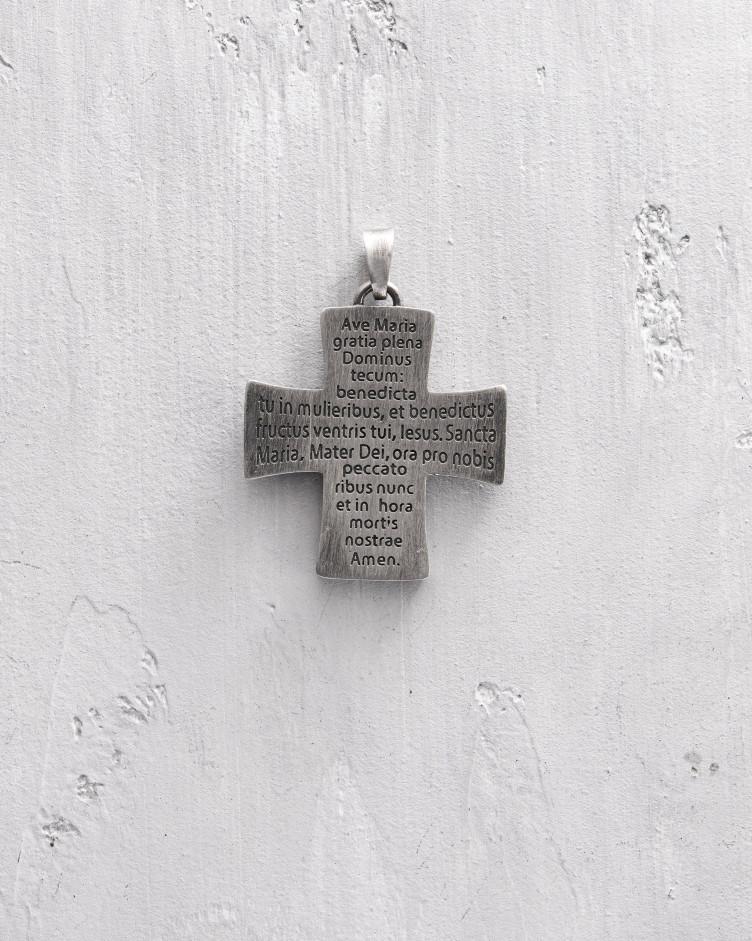 Kreuz GEBET ZUR HEILIGEN MARIA in Sterlingsilber 6