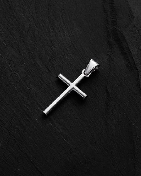 Kreuz ANBETUNG aus Weißgold (Mini) 3