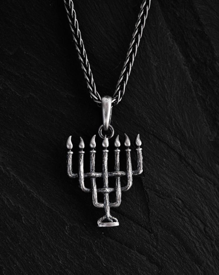 Anhänger MENORAH in Sterlingsilber