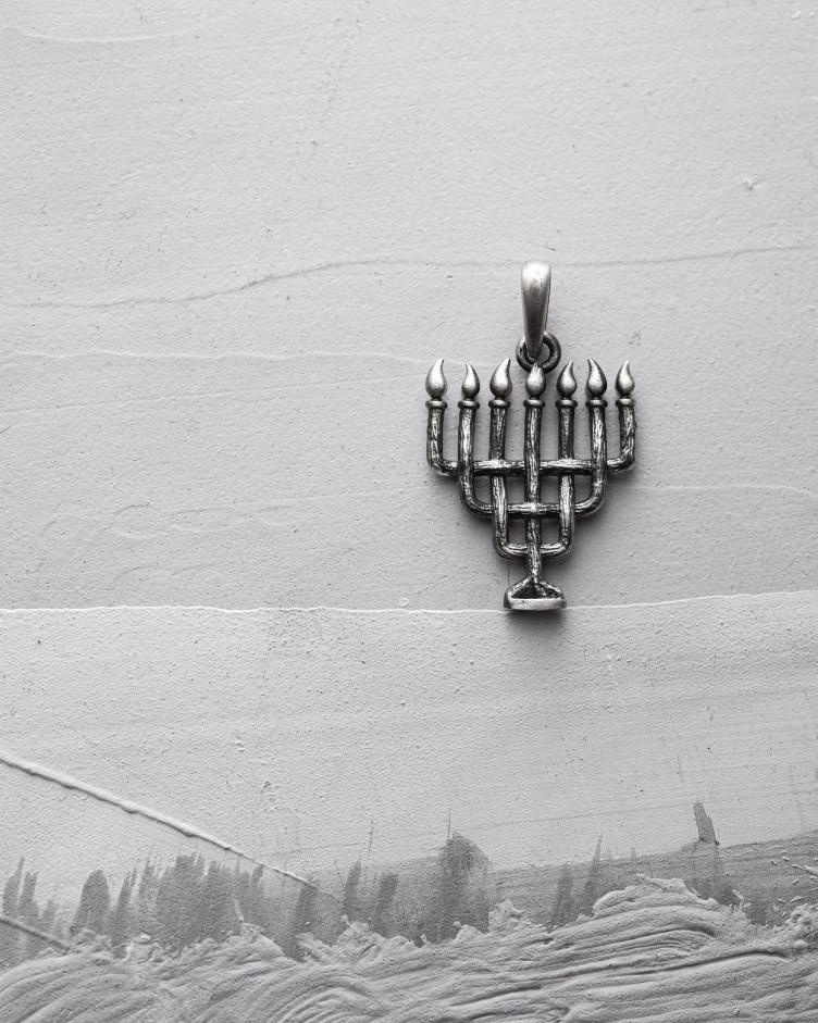 Anhänger MENORAH in Sterlingsilber 2