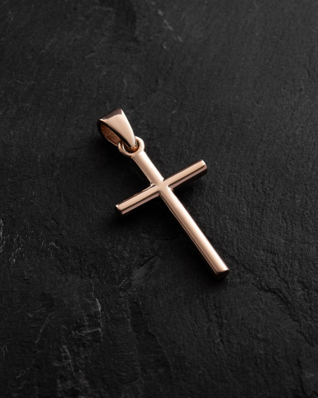 Kreuz ANBETUNG aus Rotgold (Mini) 3