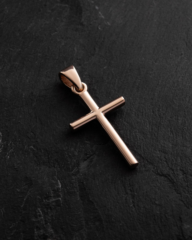 Kreuz ANBETUNG aus Rotgold (Mini) 3