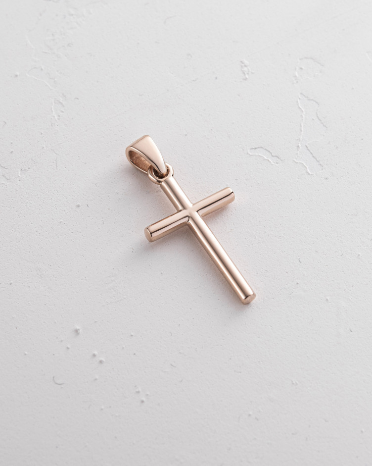 Kreuz ANBETUNG aus Rotgold (Mini) 5